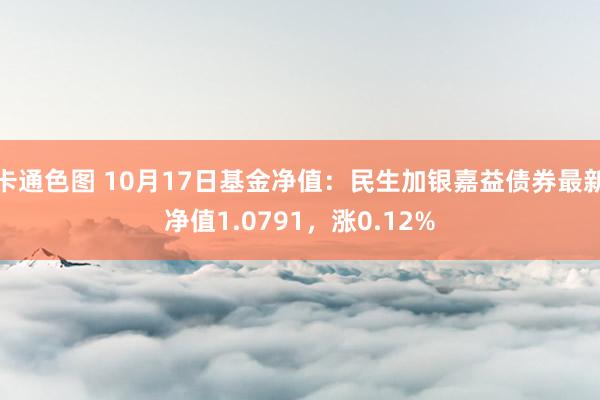 卡通色图 10月17日基金净值：民生加银嘉益债券最新净值1.0791，涨0.12%