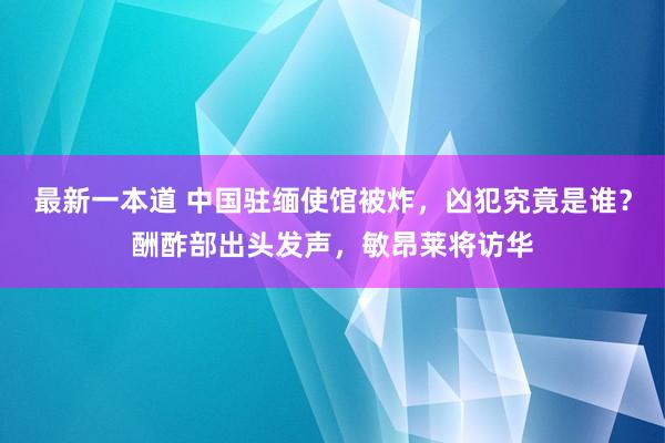 最新一本道 中国驻缅使馆被炸，凶犯究竟是谁？酬酢部出头发声，敏昂莱将访华