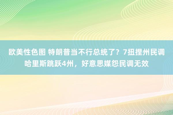 欧美性色图 特朗普当不行总统了？7扭捏州民调哈里斯跳跃4州，好意思媒怨民调无效