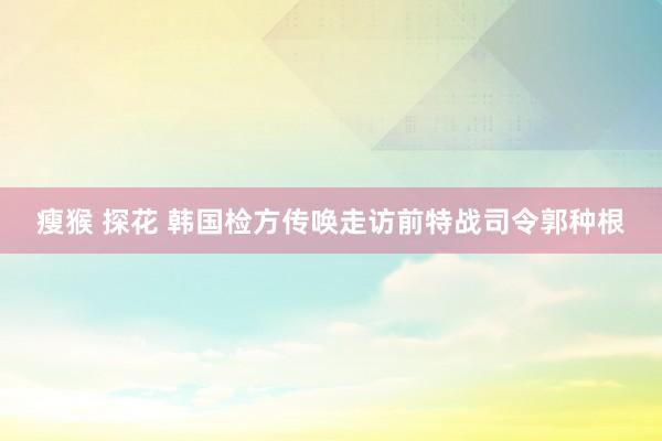 瘦猴 探花 韩国检方传唤走访前特战司令郭种根