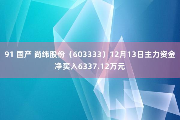 91 国产 尚纬股份（603333）12月13日主力资金净买入6337.12万元