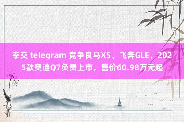 拳交 telegram 竞争良马X5、飞奔GLE，2025款奥迪Q7负责上市，售价60.98万元起