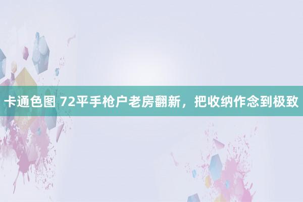 卡通色图 72平手枪户老房翻新，把收纳作念到极致