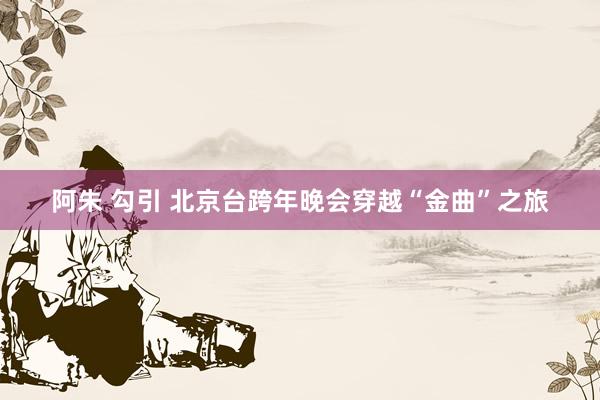 阿朱 勾引 北京台跨年晚会穿越“金曲”之旅